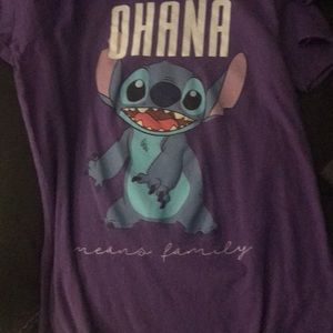 Ohana means family purple tee